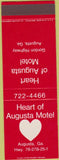 Matchbook Cover - Heart of Augusta GA Motel SAMPLE