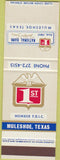 Matchbook Cover - 1st National Bank Muleshoe TX SAMPLE