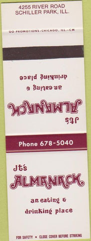 Matchbook Cover - The Almanack Schiller Park IL SAMPLE