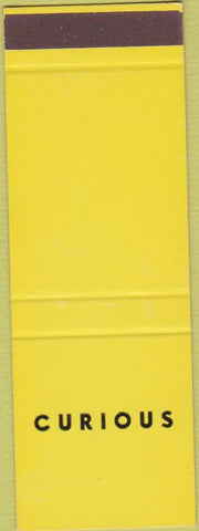 Matchbook Cover - Curious Gamma Ray SAMPLE