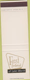 Matchbook Cover - First Federal Lake Worth FL SAMPLE Lantana Boynton Beach