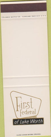 Matchbook Cover - First Federal Lake Worth FL SAMPLE Lantana Boynton Beach