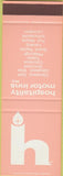 Matchbook Cover - Hospitality Motor Inn Cleveland Cincinnati Toledo OH SAMPLE