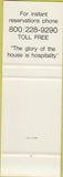 Matchbook Cover - Hospitality Motor Inn Cleveland Cincinnati Toledo OH SAMPLE