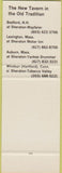 Matchbook Cover - Dufney's Tavern Bedford NH Lexington Auburn MA SAMPLE
