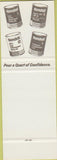 Matchbook Cover - Kendall Oil Gas Speeds Cadillac MI SAMPLE