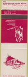 Matchbook Cover - Birmingham House Motel MI SAMPLE