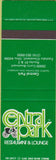 Matchbook Cover - Central Park Restaurant Eastlake Cleveland OH SAMPLE