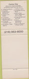 Matchbook Cover - Central Park Restaurant Eastlake Cleveland OH SAMPLE