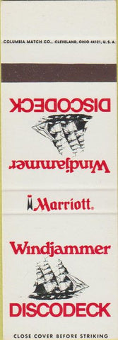 Matchbook Cover - Windjammer Disco Marriott SAMPLE