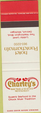 Matchbook Cover - Hotel Pontchartrain Detroit MI SAMPLE