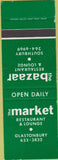 Matchbook Cover - The Market Restaurant Glastonbury Southbury SAMPLE