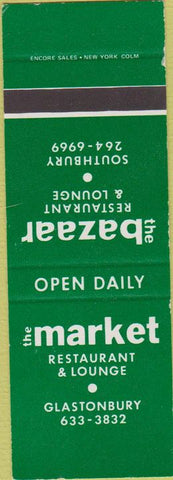 Matchbook Cover - The Market Restaurant Glastonbury Southbury SAMPLE