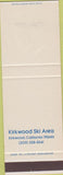 Matchbook Cover - Kirkwood Ski Area CA SAMPLE