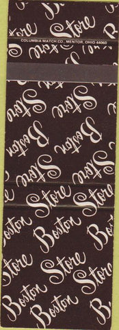 Matchbook Cover - Boston Store SAMPLE