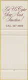 Matchbook Cover - Boston Store SAMPLE