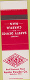 Matchbook Cover - Austin Power Co McArthur OH Safety SAMPLE