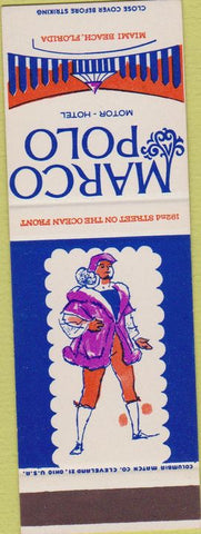 Matchbook Cover - Marco Polo Motor Hotel Miami Beach FL SAMPLE