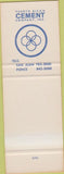 Matchbook Cover - Puerto Rico Cement Co San Juan SAMPLE