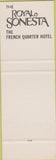 Matchbook Cover - Desire Roayl Sonesta New Orleans LA SAMPLE