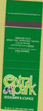 Matchbook Cover - Central Park Restaurant Eastlake Cleveland OH SAMPLE