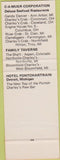 Matchbook Cover - Bloomfield Charley's West Bloomfield MI SAMPLE