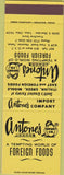 Matchbook Cover - Antone's Import Co Tulsa OK Houston TX SAMPLE yellow