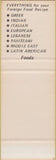 Matchbook Cover - Antone's Import Co Tulsa OK Houston TX SAMPLE yellow