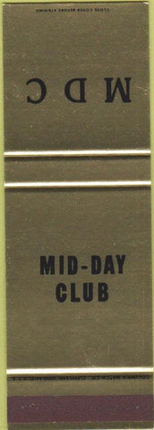 Matchbook Cover - Mid Day Club SAMPLE
