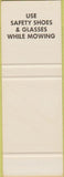 Matchbook Cover - Celanese Corp Safety Bishop TX Chemical Plant SAMPLE