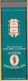 Matchbook Cover - Yankee Drummer Inn Motor Hotel Auburn MA SAMPLE