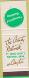 Matchbook Cover - St Louis County National Bank Clayton MO SAMPLE