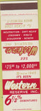 Matchbook Cover - Western Reserve Loans Huron Elyria Avon Lake OH SAMPLE