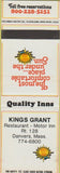 Matchbook Cover - Kings Grant Danvers MA SAMPLE