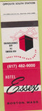 Matchbook Cover - Hotel Essex Boston MA SAMPLE