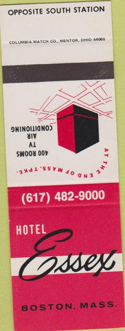 Matchbook Cover - Hotel Essex Boston MA SAMPLE