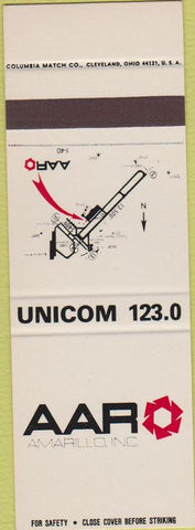 Matchbook Cover - AARO Amarillo Inc TX SAMPLE