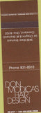 Matchbook Cover - Don Modica's Hair Design Cleveland OH SAMPLE