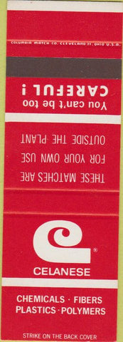 Matchbook Cover - Celanese Corp Safety Bishop TX Chemical Plant SAMPLE