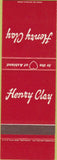 Matchbook Cover - Henry Clay Ashland KY SAMPLE