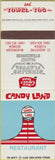 Matchbook Cover - Candy Land Restaurant McDonough GA St Augustine FL SAMPLE