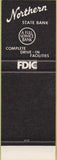 Matchbook Cover - Northern State Bank Ashland WI SAMPLE