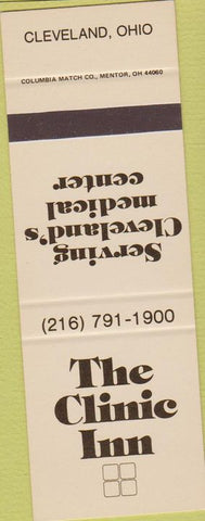 Matchbook Cover - The Clinic Inn Cleveland OH SAMPLE