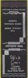 Matchbook Cover - Fif's Crow's Tavern North Chicago IL