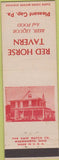 Matchbook Cover - Red Horse Tavern Plesant Gap PA