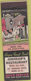 Matchbook Cover - Johnson's Restaurant Dunn NC