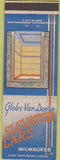 Matchbook Cover - Elevator Cars Milwaukee WI