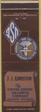 Matchbook Cover - United States Graphite Saginaw MI