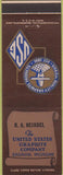 Matchbook Cover - United STates Graphite Saginaw MI