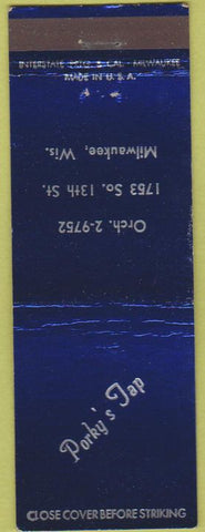 Matchbook Cover - Porky's Tap Milwaukee WI
